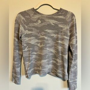 Athleta Girl top cross-cross back hem size L/12